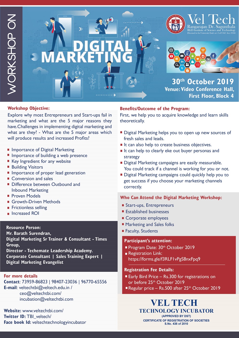 Digital Marketing Workshop 2019